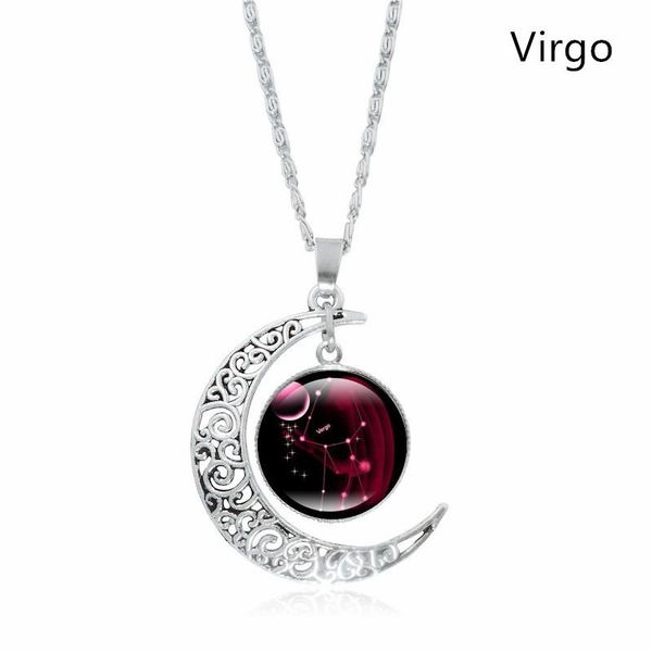 12 constellation moon necklace gifts for mom present for women chain necklace birthday gi crescent moon pendantfts women, Silver
12 constellation moon necklace gifts for mom present for women chain necklace birthday gi crescent moon pendantfts women, Silver