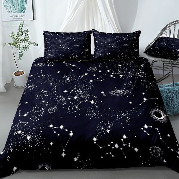 stars bedding set night sky bed linen kid girl boy duvet cover set black white home textiles galaxy bedclothes men women bed set c0223
stars bedding set night sky bed linen kid girl boy duvet cover set black white home textiles galaxy bedclothes men women bed set c0223