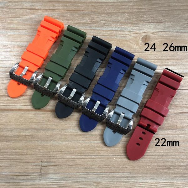 watch bands 24mm 26mm orange black green red gray blue silicone rubber watchband for pam belt bronze strap bracelet wristband, Black;brown
watch bands 24mm 26mm orange black green red gray blue silicone rubber watchband for pam belt bronze strap bracelet wristband, Black;brown