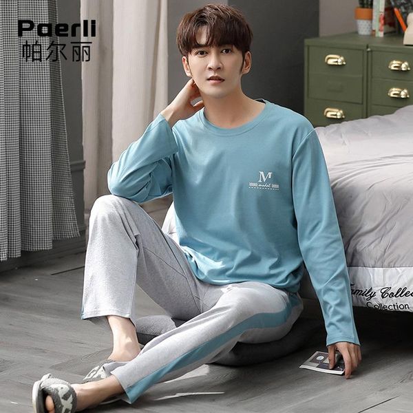 men's sleepwear buy one get cotton pajamas, long sleeves, spring and autumn trousers, leisure home youth, clothes, Black;brown
men's sleepwear buy one get cotton pajamas, long sleeves, spring and autumn trousers, leisure home youth, clothes, Black;brown