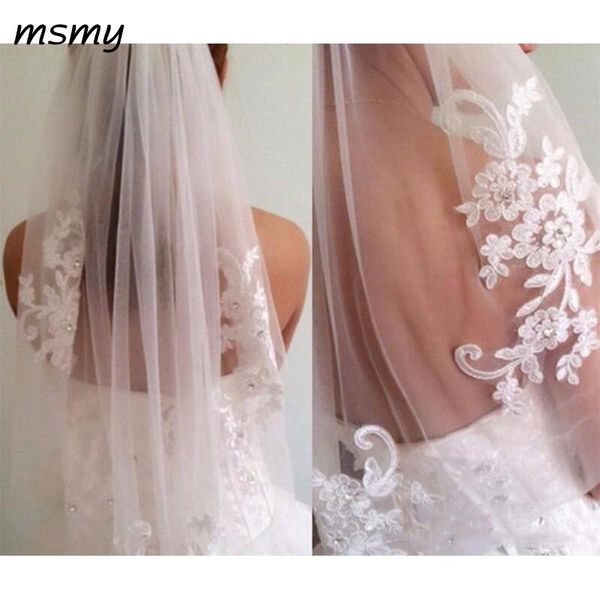 bridal veils in stock short one layer waist length beaded diamond appliqued white or ivory wedding veil with comb, Black
bridal veils in stock short one layer waist length beaded diamond appliqued white or ivory wedding veil with comb, Black