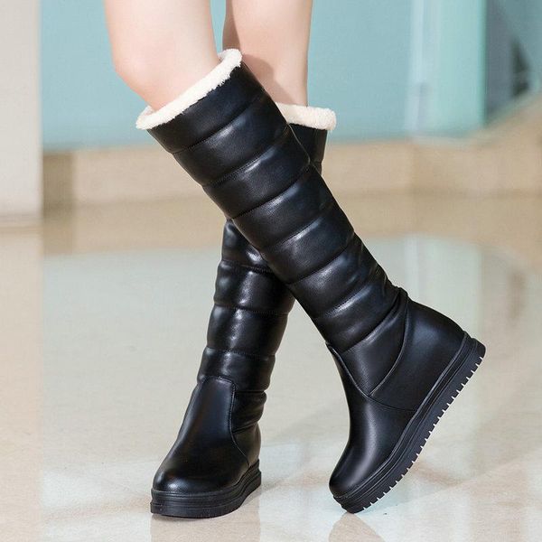 boots lady winter sweet warm snow fashion simple slip on plush lining women shoes comfortable flat heel platform knee high, Black
boots lady winter sweet warm snow fashion simple slip on plush lining women shoes comfortable flat heel platform knee high, Black