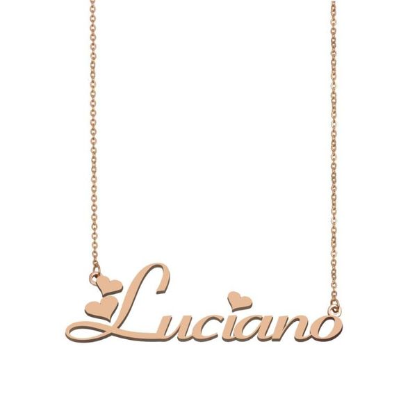 pendant necklaces luciano name necklace , custom for women girls friends birthday wedding christmas mother days gift, Silver
pendant necklaces luciano name necklace , custom for women girls friends birthday wedding christmas mother days gift, Silver