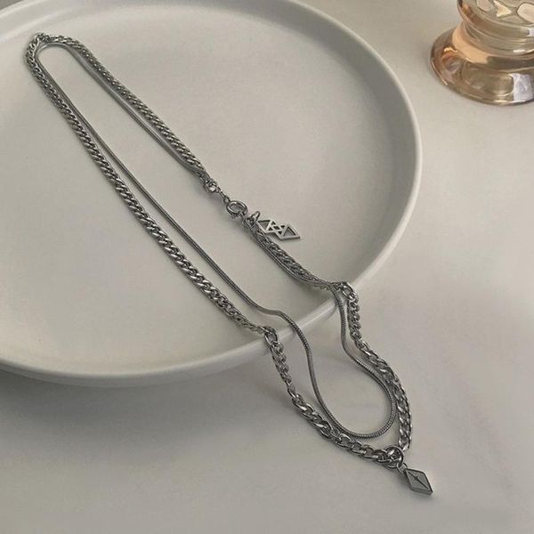 chains korean design stitching male necklace chill style double layer trend hip-hop personality choker sweater chain, Silver
chains korean design stitching male necklace chill style double layer trend hip-hop personality choker sweater chain, Silver