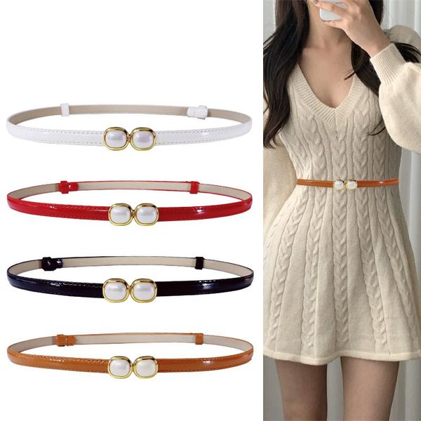 belts adjustable patent leather for women skinny thin waist strap female pearl corset cummerbunds ceinture femme waistband cinto, Black;brown
belts adjustable patent leather for women skinny thin waist strap female pearl corset cummerbunds ceinture femme waistband cinto, Black;brown