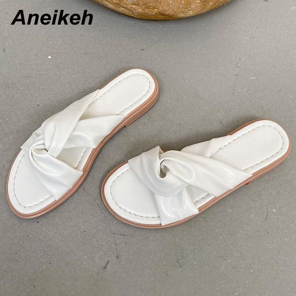 slippers aneikeh 2021 summer fashion shallow ladies shoes women's flat with leisure pu pleated solid outside concise apricot, Black
slippers aneikeh 2021 summer fashion shallow ladies shoes women's flat with leisure pu pleated solid outside concise apricot, Black
