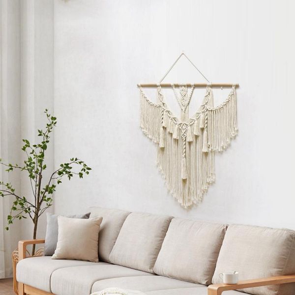 tapestries macrame tapestry boho decoration nordic style hand woven wall hanging room living decor bohemian 
tapestries macrame tapestry boho decoration nordic style hand woven wall hanging room living decor bohemian