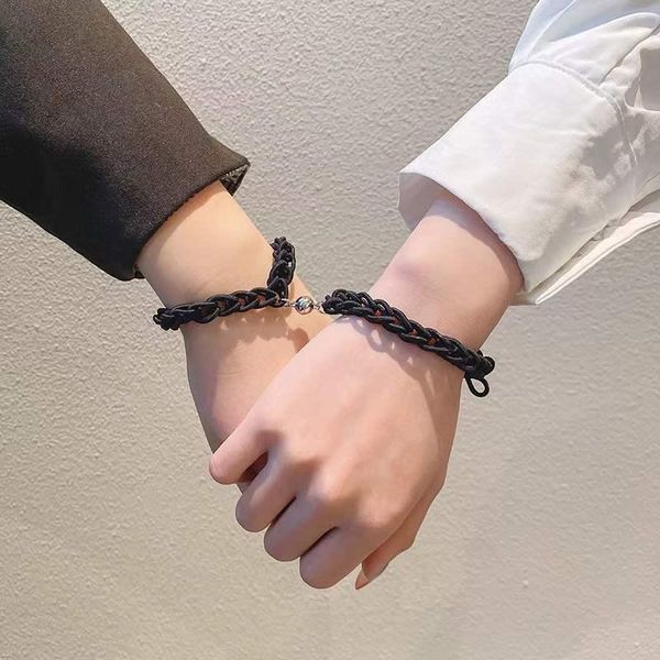 link, chain est couple bracelets romantic rainbow elasticity magnet bracelet fashion lovers jewelry gifts for man and women bangles, Black
link, chain est couple bracelets romantic rainbow elasticity magnet bracelet fashion lovers jewelry gifts for man and women bangles, Black