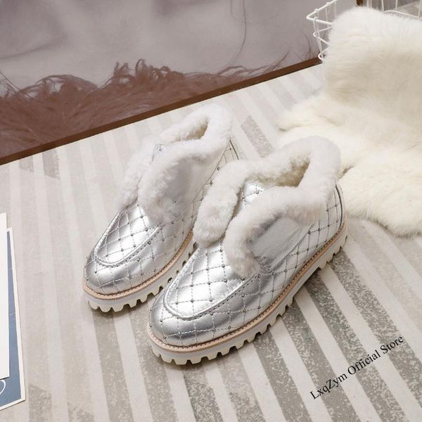 boots winter wool women snow rivet skidproof platform flat shoes concise slip on runway warm down short femme, Black
boots winter wool women snow rivet skidproof platform flat shoes concise slip on runway warm down short femme, Black