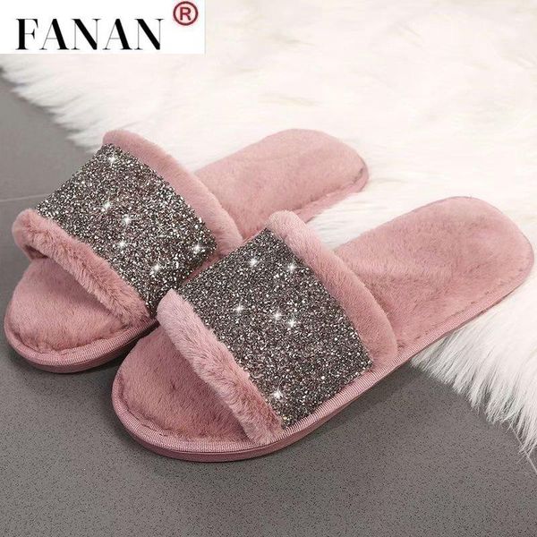 women indoor fur sandals rhinestone fluffy slides eva flats sole open toe house luxury shoes zapatos de mujer sandalias, Black
women indoor fur sandals rhinestone fluffy slides eva flats sole open toe house luxury shoes zapatos de mujer sandalias, Black