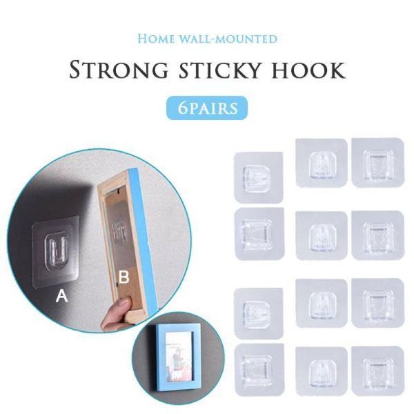 double-sided adhesive wall hooks wall hooks hanger strong transparent suction cup sucker storage holder for kitchen bathroo
double-sided adhesive wall hooks wall hooks hanger strong transparent suction cup sucker storage holder for kitchen bathroo