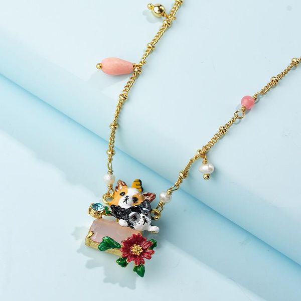 pendant necklaces autumn and winter chihuahua series enamel european american style red pollen short animal dog necklace clavicle chain fema, Silver
pendant necklaces autumn and winter chihuahua series enamel european american style red pollen short animal dog necklace clavicle chain fema, Silver