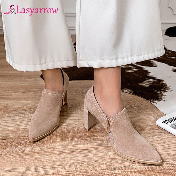 dress shoes lasyarrow 2021 flock zipper all match single platform fashion pointed toe women pumps square high heel size, Black
dress shoes lasyarrow 2021 flock zipper all match single platform fashion pointed toe women pumps square high heel size, Black