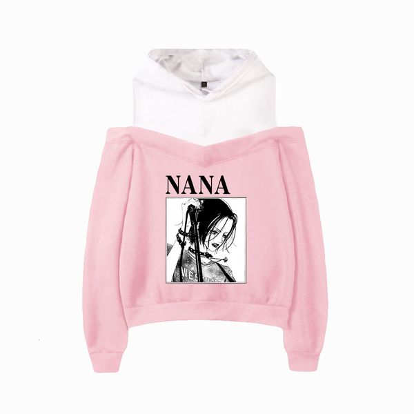 women hoodie anime print nana off-shoulder s sweatshirts 2021 kawaii 's clothes pullovers a823, Black
women hoodie anime print nana off-shoulder s sweatshirts 2021 kawaii 's clothes pullovers a823, Black