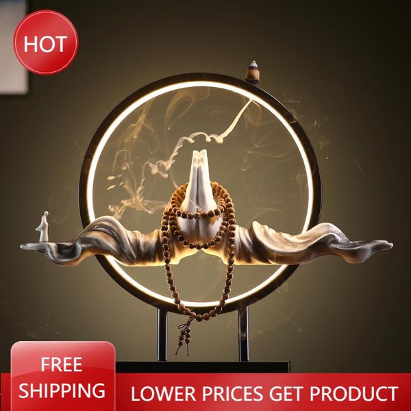 fragrance lamps led light incense burner hanging backflow buddha stick holder smoke rockery incenso meditation decoration ag50xl
fragrance lamps led light incense burner hanging backflow buddha stick holder smoke rockery incenso meditation decoration ag50xl