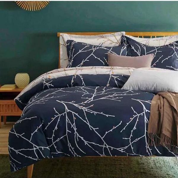 bedding sets navy and cream double-sided branch printing pattern duvet cover set 3pcs soft cozy size for student dormitory
bedding sets navy and cream double-sided branch printing pattern duvet cover set 3pcs soft cozy size for student dormitory