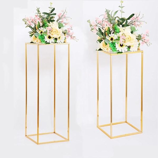 party decoration rectangular gold metal wedding flower stand, geometric centerpiece vases home
party decoration rectangular gold metal wedding flower stand, geometric centerpiece vases home