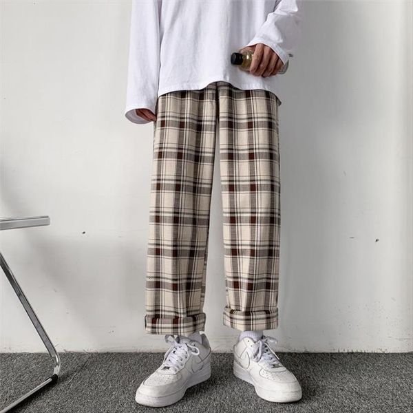 autumn plaid fashion retro casual women pants streetwear loose hip hop drawstring straight trousers, Black
autumn plaid fashion retro casual women pants streetwear loose hip hop drawstring straight trousers, Black