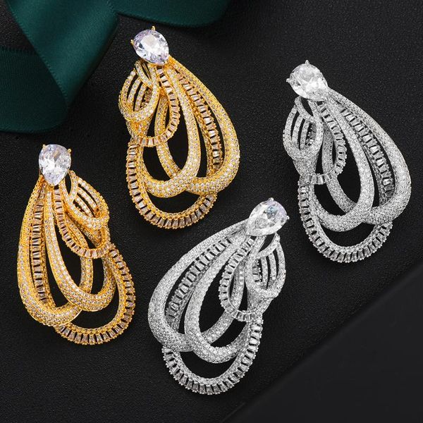 dangle & chandelier 2021 luxury noble big twined earrings full mirco paved cubic zircon cz naija wedding earring fashion jewelry trendy, Silver
dangle & chandelier 2021 luxury noble big twined earrings full mirco paved cubic zircon cz naija wedding earring fashion jewelry trendy, Silver