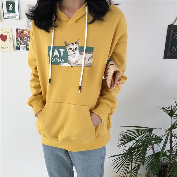 women's hoodies & sweatshirts 2021 harajuku women sweatshirt kawaii pink spring winter cat lover pattern long sleeve moletom hooded, Black
women's hoodies & sweatshirts 2021 harajuku women sweatshirt kawaii pink spring winter cat lover pattern long sleeve moletom hooded, Black