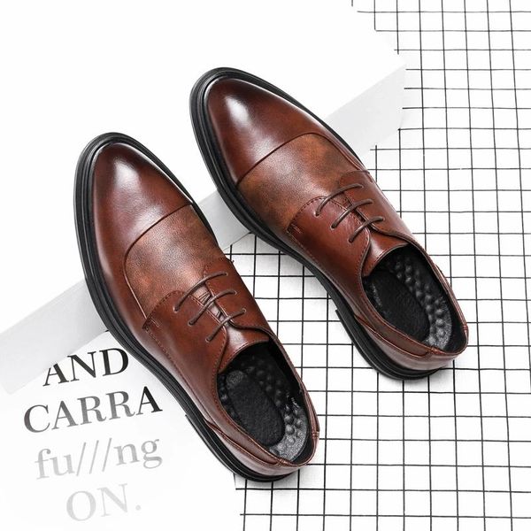 dress shoes yeinshaars leather mens casual oxford lace up business wedding man tide big size 38-46 drop thick sole, Black
dress shoes yeinshaars leather mens casual oxford lace up business wedding man tide big size 38-46 drop thick sole, Black