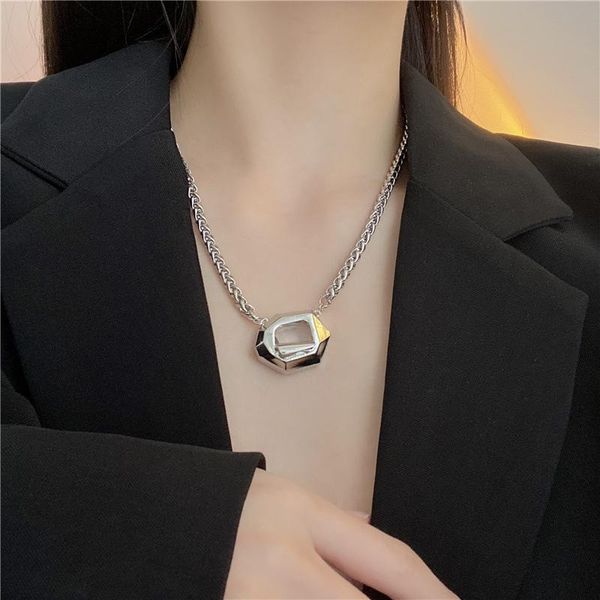 chains gsold geometric irregular transparent crystal alloy pendant necklace hip hop punk women steel chain party jewelry, Silver
chains gsold geometric irregular transparent crystal alloy pendant necklace hip hop punk women steel chain party jewelry, Silver