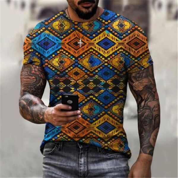 men's t-shirts 2021 summer national totem print casual fashion t-shirt round neck loose streetwear, White;black
men's t-shirts 2021 summer national totem print casual fashion t-shirt round neck loose streetwear, White;black