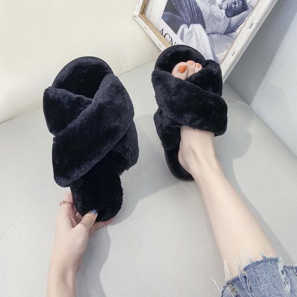 slippers winter girl home children shoes faux fur indoor plush fluffy warm child flat slides ladies soft, Black
slippers winter girl home children shoes faux fur indoor plush fluffy warm child flat slides ladies soft, Black
