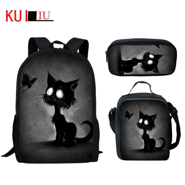 backpack cartoon women's men black cat 3d print children's school bags set teen girls boys custom satchel lunch bag pencil case
backpack cartoon women's men black cat 3d print children's school bags set teen girls boys custom satchel lunch bag pencil case
