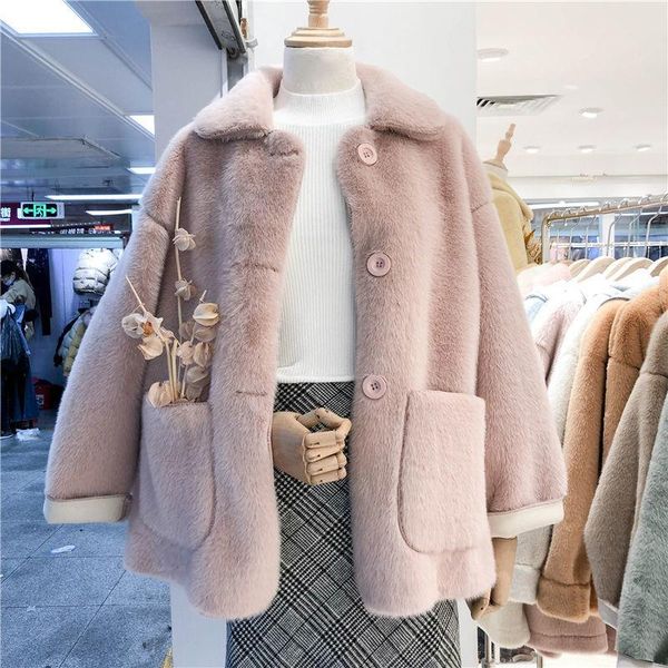 women's jackets winter women faux coat luxury single breasted overcoat thick warm chic female plush coats, Black;brown
women's jackets winter women faux coat luxury single breasted overcoat thick warm chic female plush coats, Black;brown