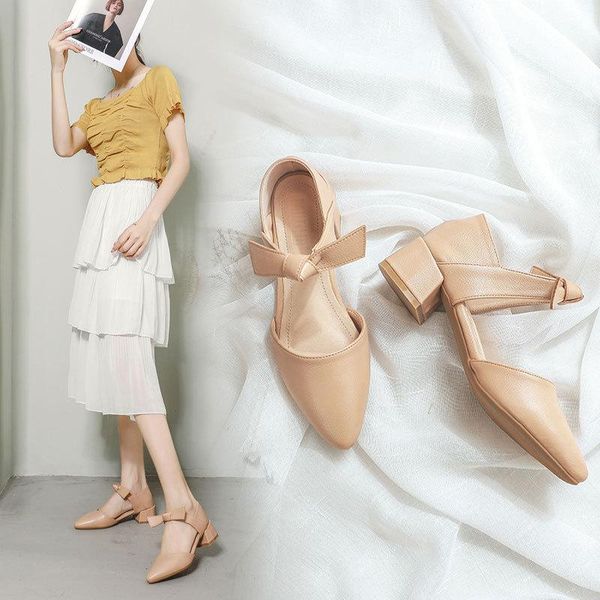 2021 summer new pointed bow sandals women's thick heel two wear hollow fairy casual women's shoes, Black
2021 summer new pointed bow sandals women's thick heel two wear hollow fairy casual women's shoes, Black