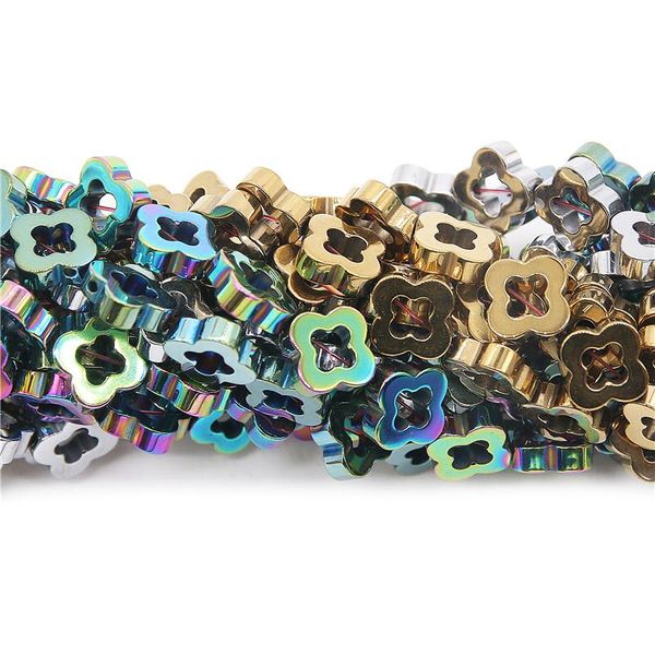 other electroplated hematite beads hollow clover shape size 8mmjewelry making craft material for bracelet earrings necklace
other electroplated hematite beads hollow clover shape size 8mmjewelry making craft material for bracelet earrings necklace
