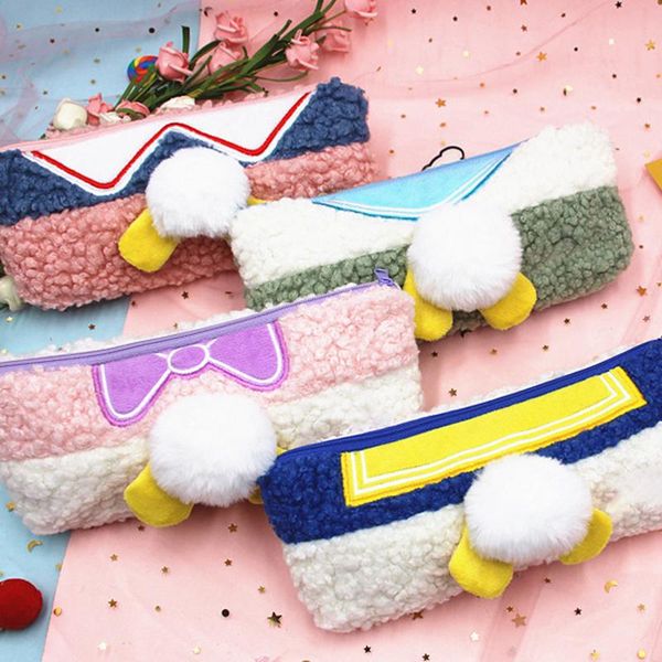 pencil bags plush case female japanese elementary school students cute simple stationery bag large capacity
pencil bags plush case female japanese elementary school students cute simple stationery bag large capacity