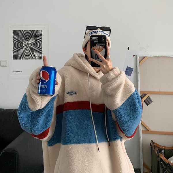 women's hoodies & sweatshirts korean version style fashion fleece women patchwork stripe hooded couples loose coats casual pullover, Black
women's hoodies & sweatshirts korean version style fashion fleece women patchwork stripe hooded couples loose coats casual pullover, Black