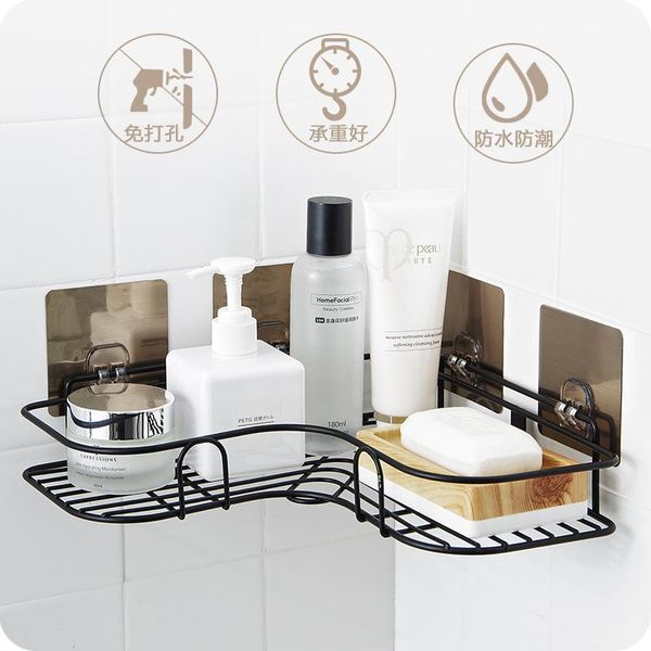 hooks & rails art bathroom shelf corner hole storage rack washing kitchen self-adhesive traceless tripod
hooks & rails art bathroom shelf corner hole storage rack washing kitchen self-adhesive traceless tripod