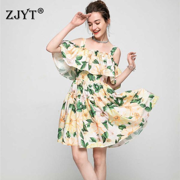 summer fashion women runway designers off the shoulder strap floral print beach dress holiday vestidos 210601, Black;gray
summer fashion women runway designers off the shoulder strap floral print beach dress holiday vestidos 210601, Black;gray