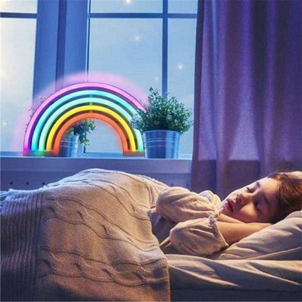 new rainbow neon sign led night colorful light wall lamp for kid children room
new rainbow neon sign led night colorful light wall lamp for kid children room