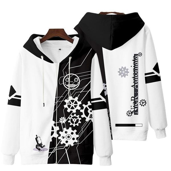 men's jackets nier automata 2b yorha no. 2 type b 9s 9 s 3d zipper hooded jacket high-quality healthy cloth splicing sweatshirt, Black;brown
men's jackets nier automata 2b yorha no. 2 type b 9s 9 s 3d zipper hooded jacket high-quality healthy cloth splicing sweatshirt, Black;brown