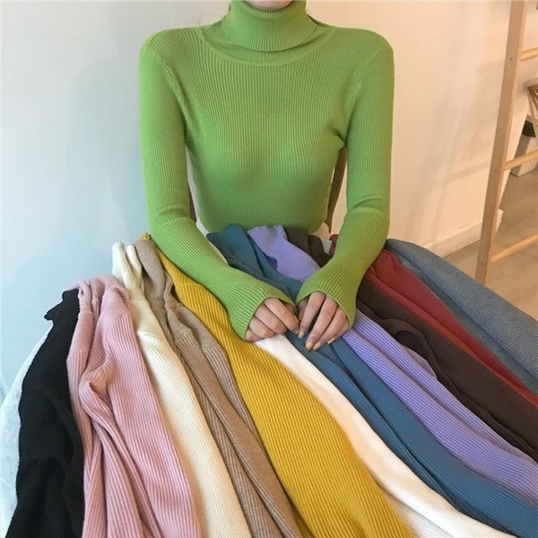 knitted women turtleneck pullovers spring womens sweater autumn basic highneck pullover slim female top, White;black
knitted women turtleneck pullovers spring womens sweater autumn basic highneck pullover slim female top, White;black
