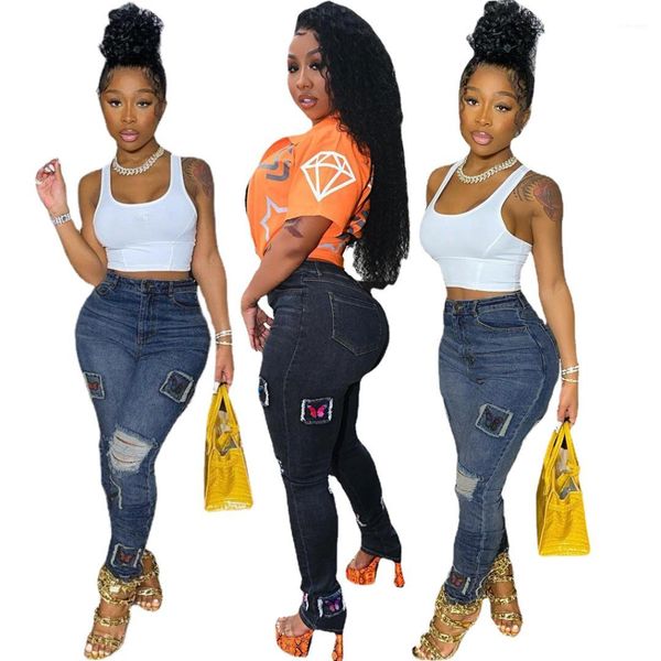jeans new hole butterfly embroidery demin pants fashion casual pencil pants female clothing 2021 spring womens, Blue
jeans new hole butterfly embroidery demin pants fashion casual pencil pants female clothing 2021 spring womens, Blue