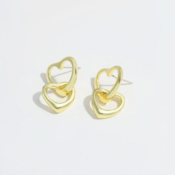 women's japanese korean gold temperament long earrings cross heart net red celebrity the same seller can, Silver
women's japanese korean gold temperament long earrings cross heart net red celebrity the same seller can, Silver
