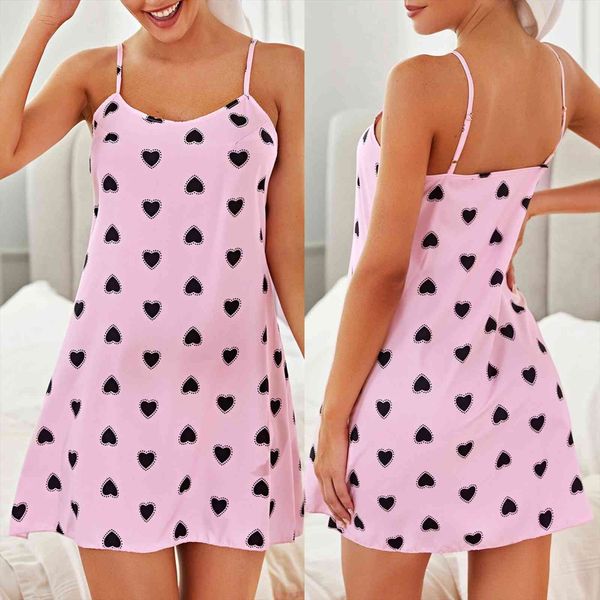 1pc nightdress sling pajamas womens sleepwears lingerie underwear love printing tenue c50, Black;red
1pc nightdress sling pajamas womens sleepwears lingerie underwear love printing tenue c50, Black;red