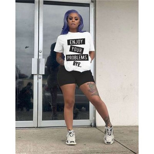 womens letters printing tracksuits fashion trend short sleeve round neck solid shorts suits designer female summer casual two pieces sets, Gray
womens letters printing tracksuits fashion trend short sleeve round neck solid shorts suits designer female summer casual two pieces sets, Gray