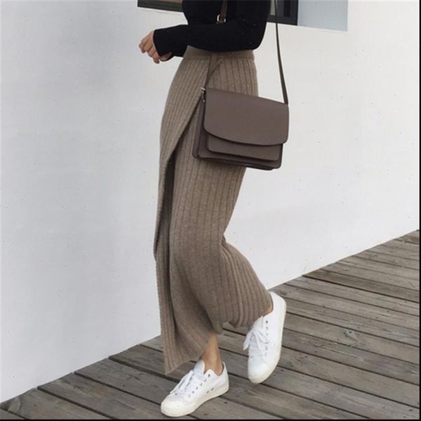 autumn winter thick women knitted skirt elastic waist a line front split female sweater skirts elegant ladies skirt, Black
autumn winter thick women knitted skirt elastic waist a line front split female sweater skirts elegant ladies skirt, Black