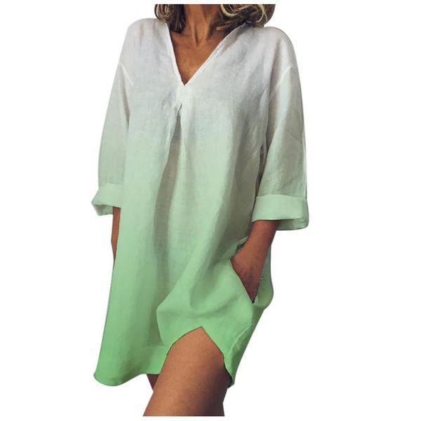 casual dresses vintage loose dress women fashion plus size v-neck easy print color gradient cotton and linen summer sizes for, Black;gray
casual dresses vintage loose dress women fashion plus size v-neck easy print color gradient cotton and linen summer sizes for, Black;gray