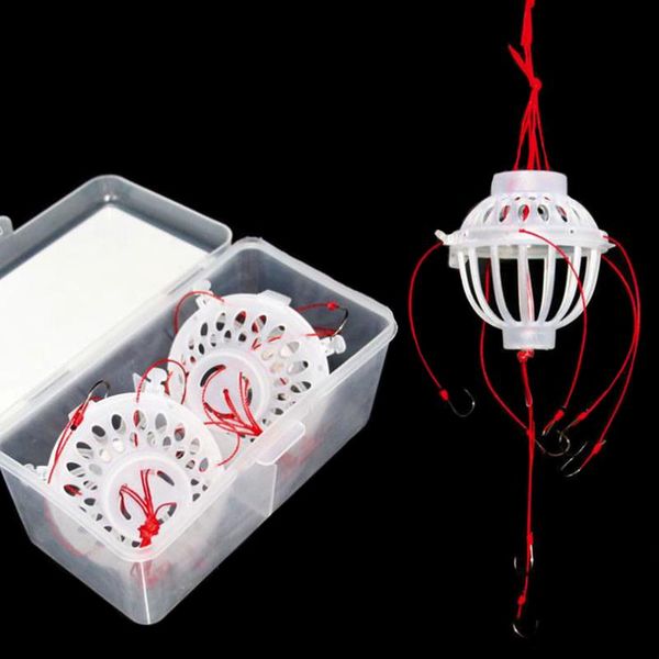 2pcs fishing hooks with 5+2 strong fishing hook spherical sea box carp lure bait trap easy to install explosion feeder fish hook
2pcs fishing hooks with 5+2 strong fishing hook spherical sea box carp lure bait trap easy to install explosion feeder fish hook