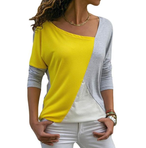 women's t-shirt women t-shirts spring autumn thin soft pullover bottoming shirt selling color stitching casual long-sleeved, White
women's t-shirt women t-shirts spring autumn thin soft pullover bottoming shirt selling color stitching casual long-sleeved, White
