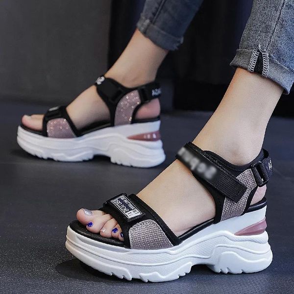 pu leather sequins patchwork gladiator girl shoes retro hook & loop hollow platform sandals peep toe hollow casual beach shoes, Black
pu leather sequins patchwork gladiator girl shoes retro hook & loop hollow platform sandals peep toe hollow casual beach shoes, Black