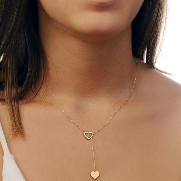 chokers fashion personality peach heart love pendant necklace women's simple retro y-shaped clavicle chain short jewelry, Golden;silver
chokers fashion personality peach heart love pendant necklace women's simple retro y-shaped clavicle chain short jewelry, Golden;silver