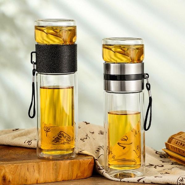 water bottles double-layer glass bottle anti-scald double wall tea with infuser filter strainer portable outdoor drinking
water bottles double-layer glass bottle anti-scald double wall tea with infuser filter strainer portable outdoor drinking